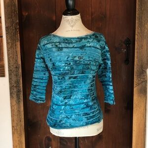 Stylish Teal Women's Jersey Top